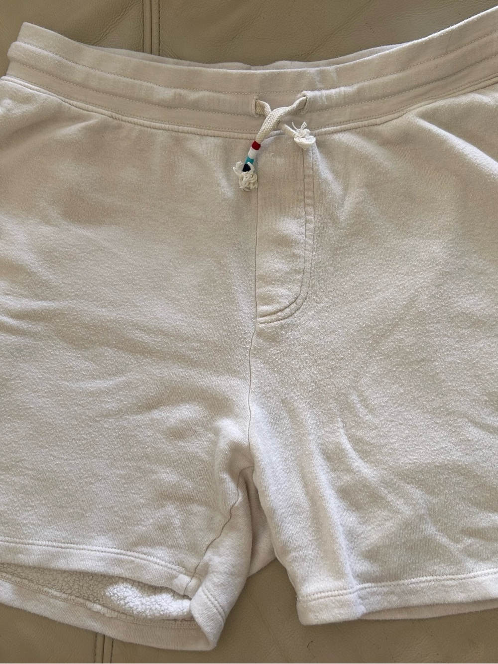 Sol Angeles Cream Men's Terry Knit Drawstring Shorts